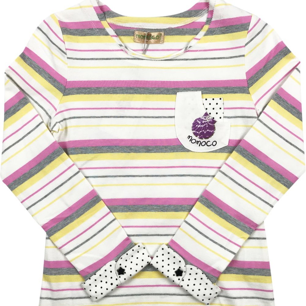 Toddler Little Girl Long Sleeve Stripe Casual Cotton T-Shirt Tee Top Blouse